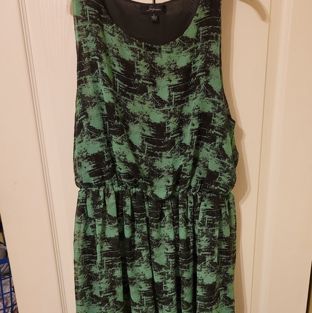 Sleeveless high low dress